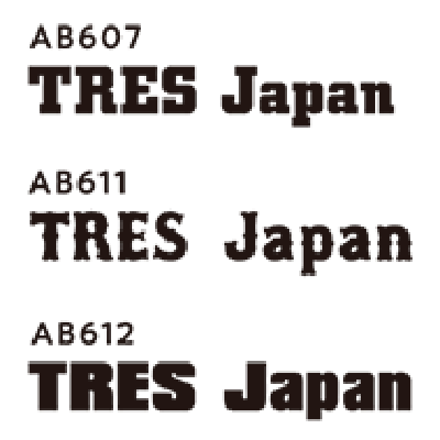 トレスジャパン バスケユニフォーム用エンデバーフォント4