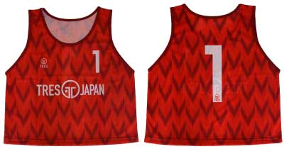 TRES FOOTBALLサッカー用フルオーダービブス