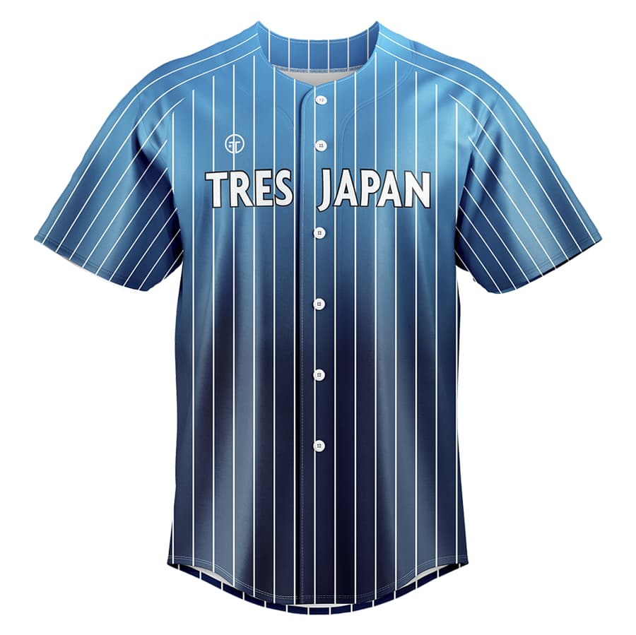 フルオーダー昇華ベースボールシャツ Tres Baseball